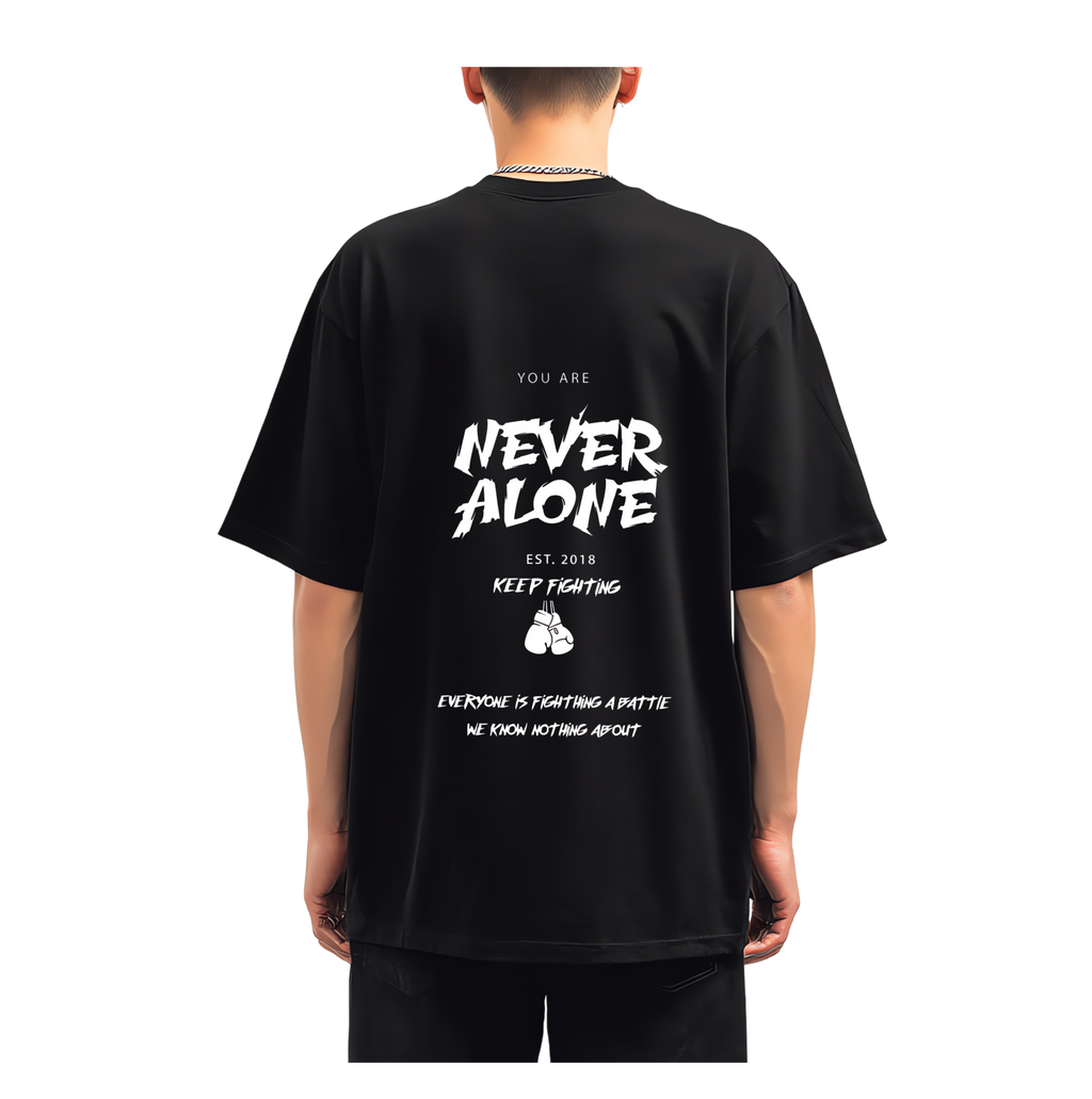 Never Alone oversized t shirt